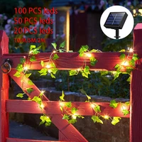 1005020 pcs 1052 leds string lights maple leaf garland christmas fairy lights for home bedroom wall patio decoration