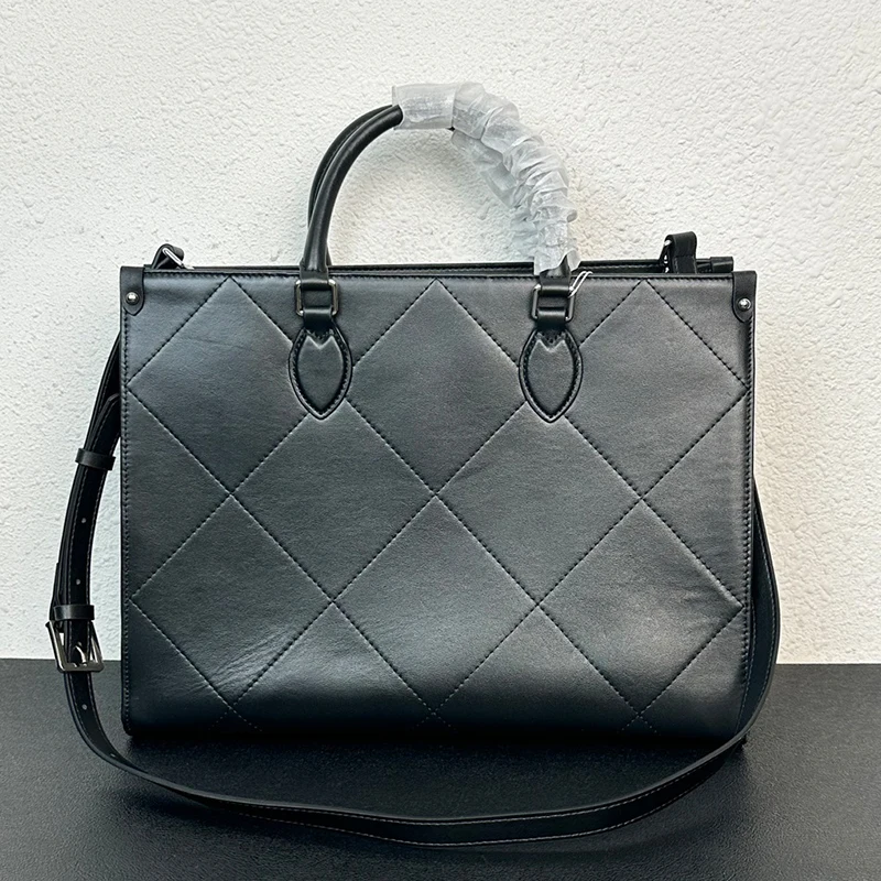 

Luxury Designer Handbags High Quality 2023 Y2K Trend Fashion Large Capacity Lady Tote For Student black Genuine Leather Bag New