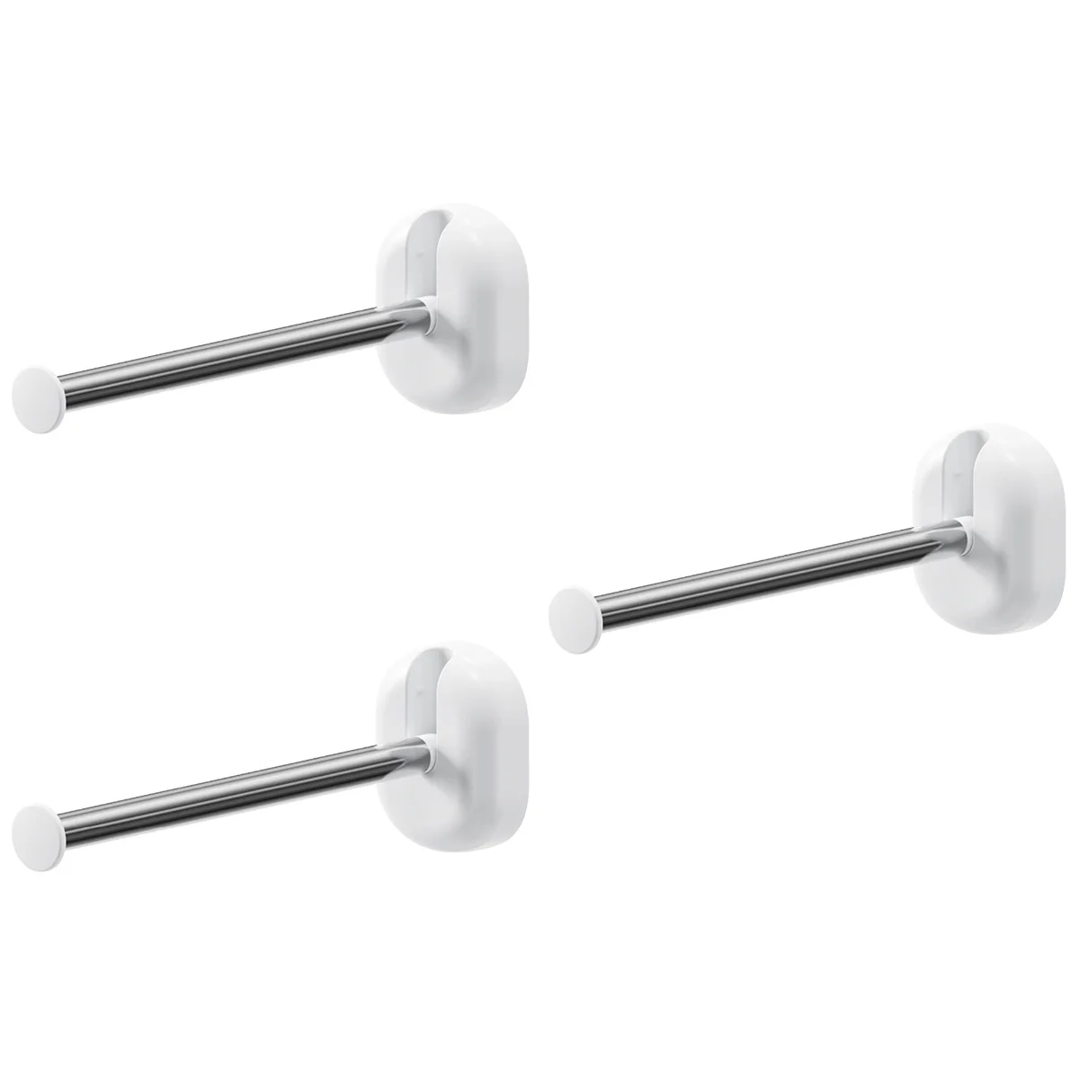 

3pcs Balcony Cloth Hanger Rack Household Wall No-drilling Clothes Hanger Storage Organizer