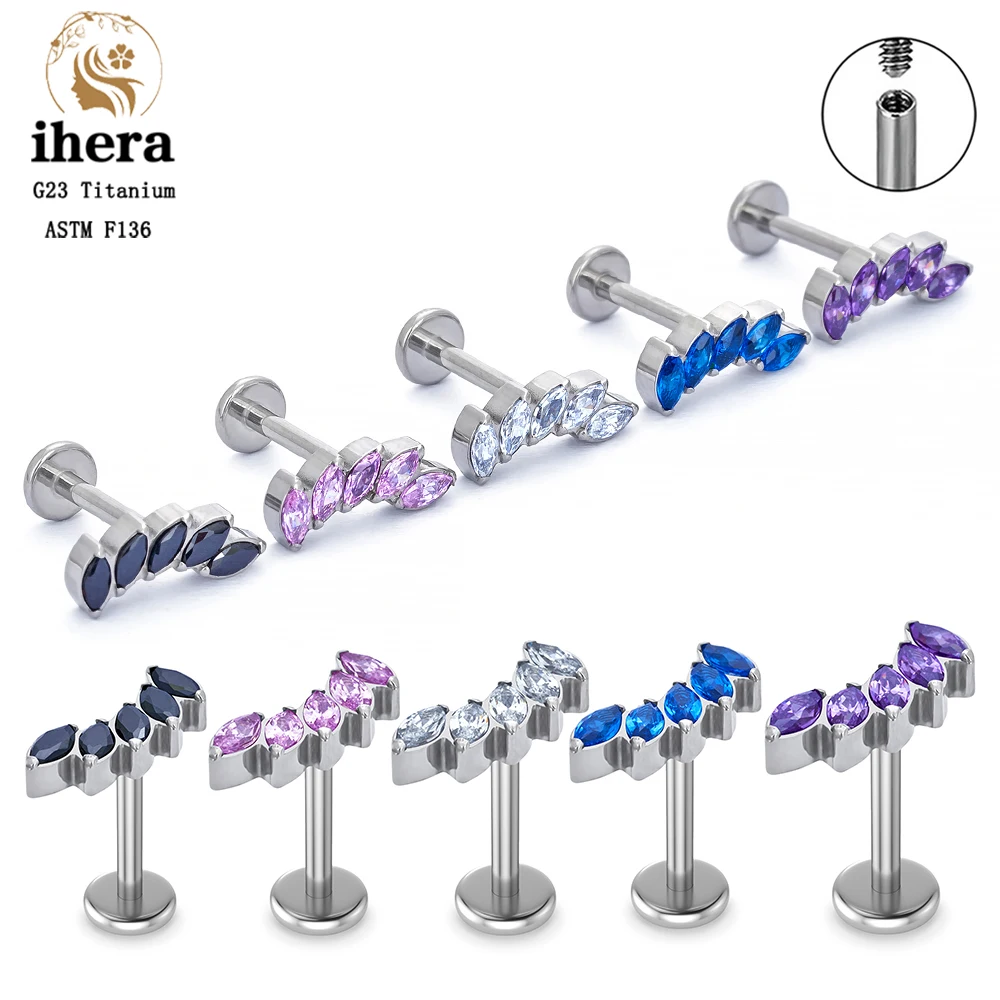 

Серьги-гвоздики из титана, 16 г, с фианитом