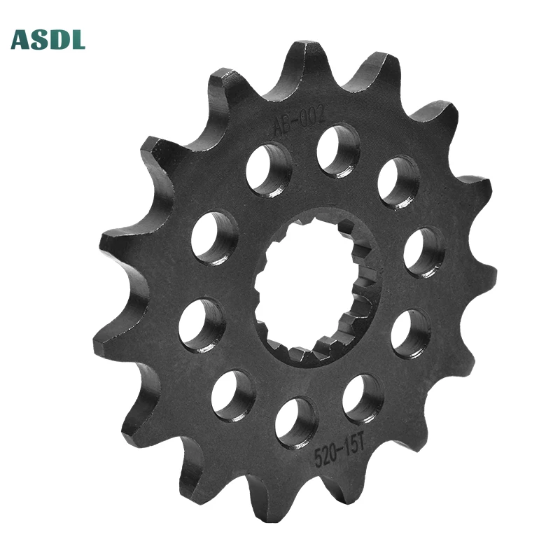 Передняя Звездочка для мотоцикла 520-15T с 15 зубьями бесшумная 20crmnti Kawasaki 400 Ninja R 2014-2017