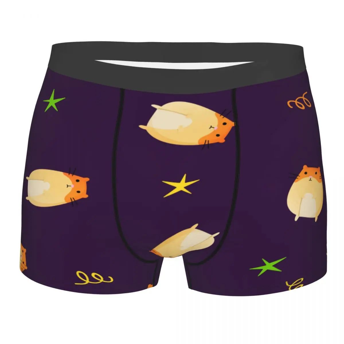 

Male Panties Men's Underwear Boxer Funny Cartoon Hamsters Underpants Comfortable Shorts