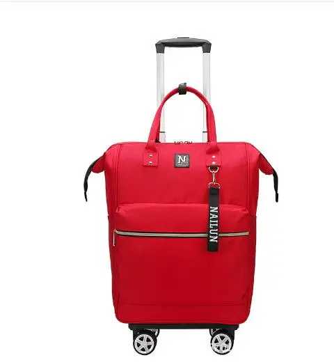 rolling luggage bags for women double use  carry on Luggage bag  travel Trolley Bags on wheels Suitcase women wheeled backpack
