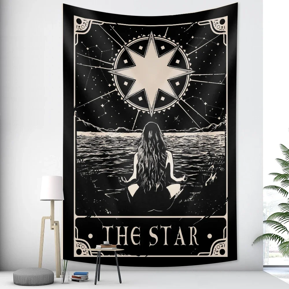 

Таро, новый продукт, индийский гобелен с мандалой, колдовской гобелен, украшение в богемном стиле, украшение для дома, матрас в стиле хиппи