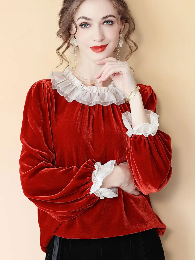 Женские Модные топы винтажный пуловер сезон осень-зима футболки с круглым