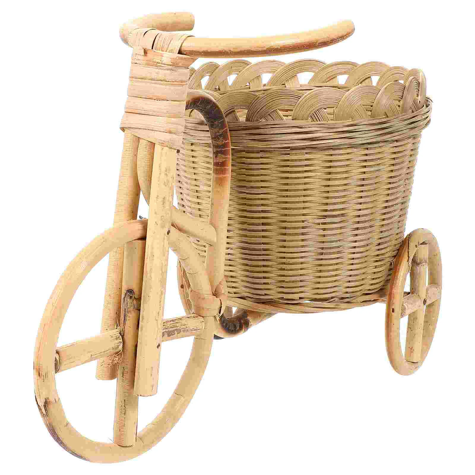 

1pc Creative Storage Basket Bamboo Storage Holder Basket for Office Gift