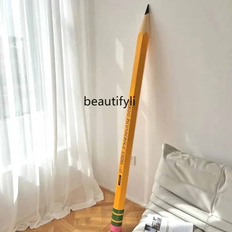 Фото 2344 cqyLarge Giant Pencil Art Device Creative Floor Ornaments Library Design Sculpture №3