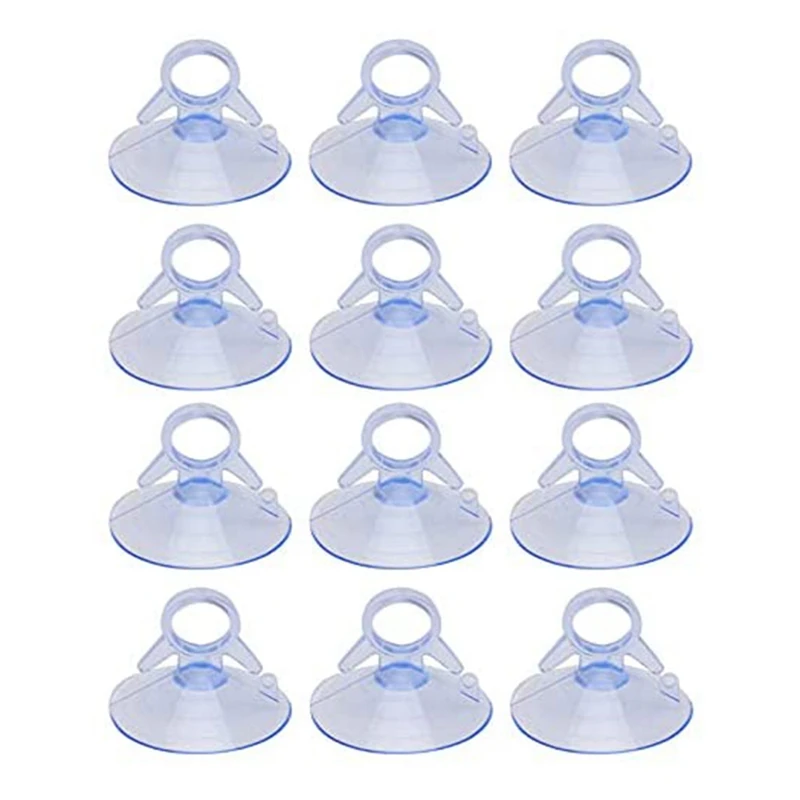 

12 Pcs Air Plant Stand,Fish Tank Vacuum Suction Cups With Loops For Plants Hanging On Glass Windshield Tile,Etc