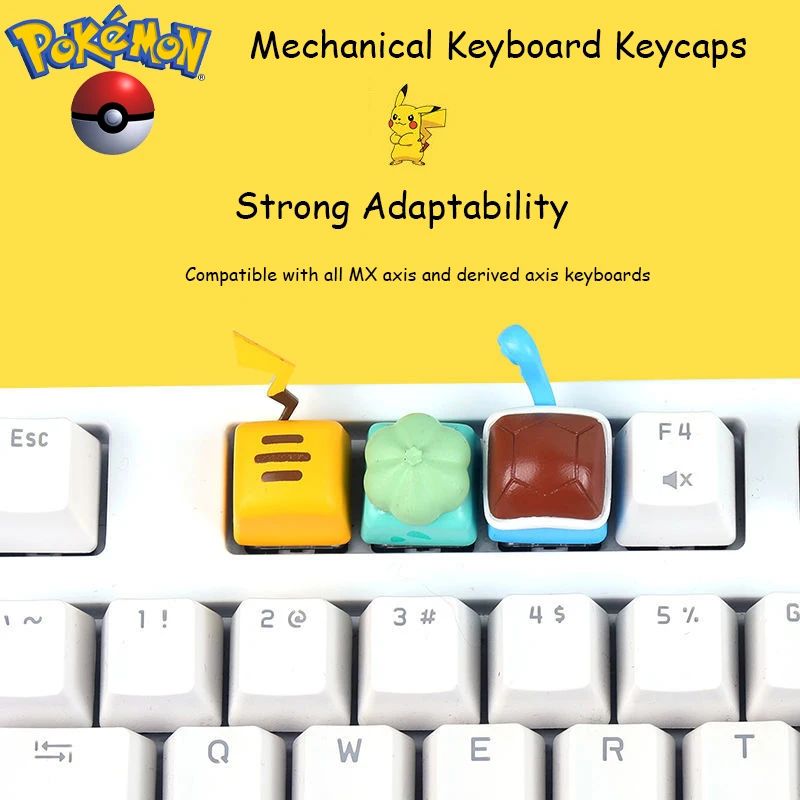 Кепка для клавиатуры R4 в виде покемона Пикачу Чармандера сквиртла персональная