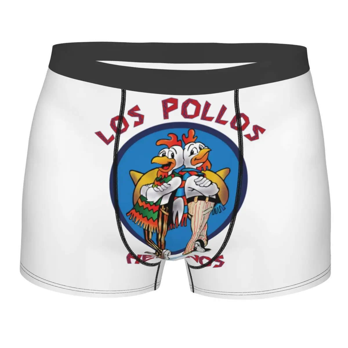 

Пользовательские Los Pollos Hermanos во все тяжкие нижнее белье для мужчин стрейч курица братья боксеры дышащие мягкие трусы
