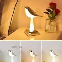 creative bird lamp night lights car led lighting ornament bedroom beside lamp decoration children gift touch sensor night lamp