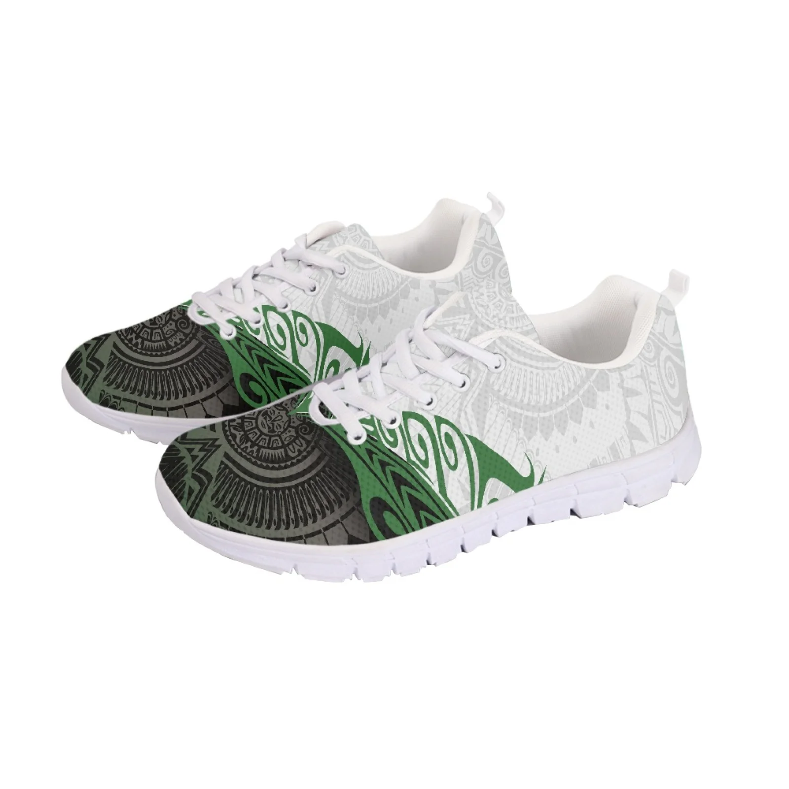 

Polynesian Tribal Pohnpei Totem Tattoo Prints Men Women Breathable Casual Non-slip Running Shoes Lightweight Lace-Up Sneakers