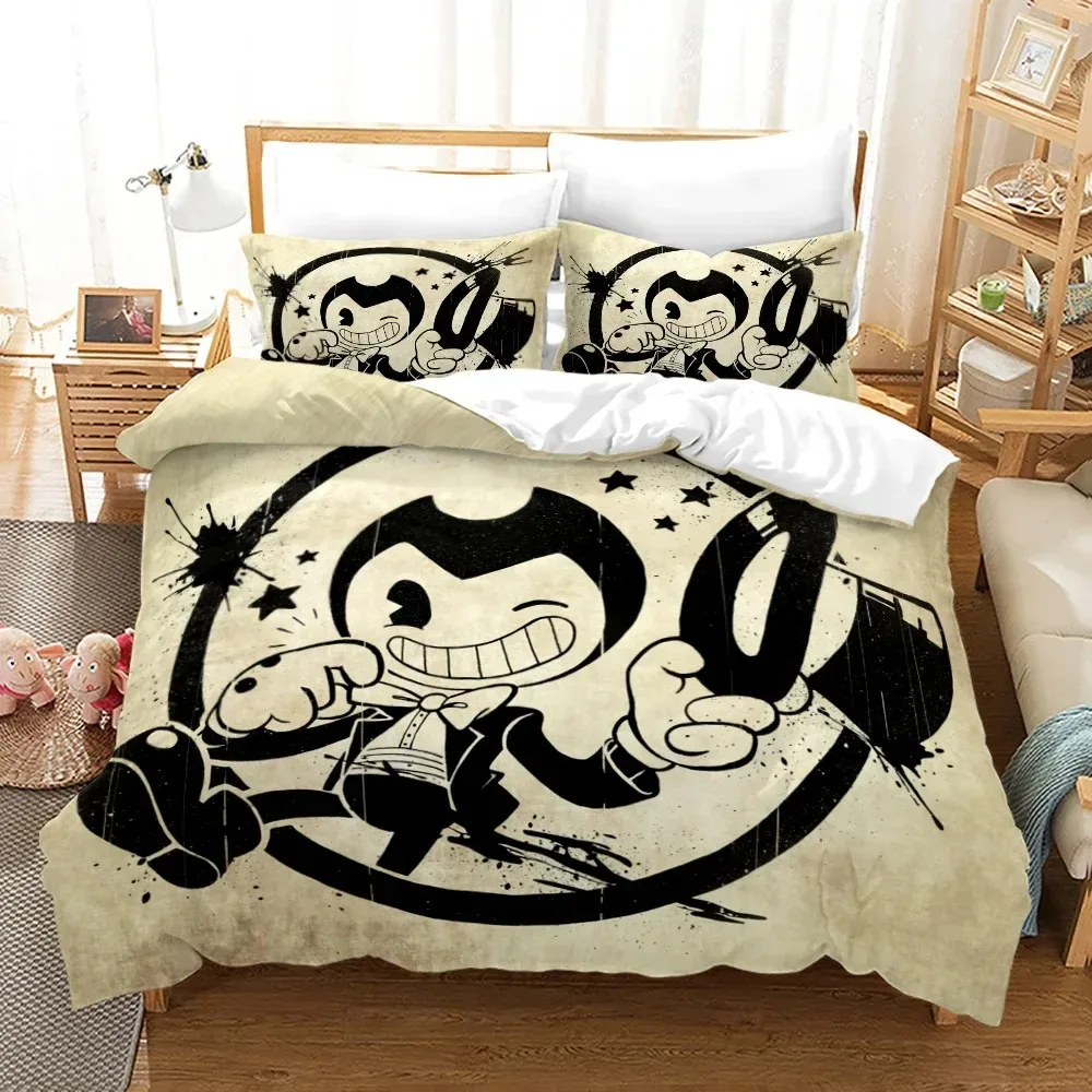 Комплект постельного белья Bendy N Ink Machine с 3D принтом наволочка пододеяльник