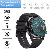 3pcs 100 original 9h premium tempered glass for huawei watch 3 gt2 pro gt 46mm anti explosion screen protector film guard cover