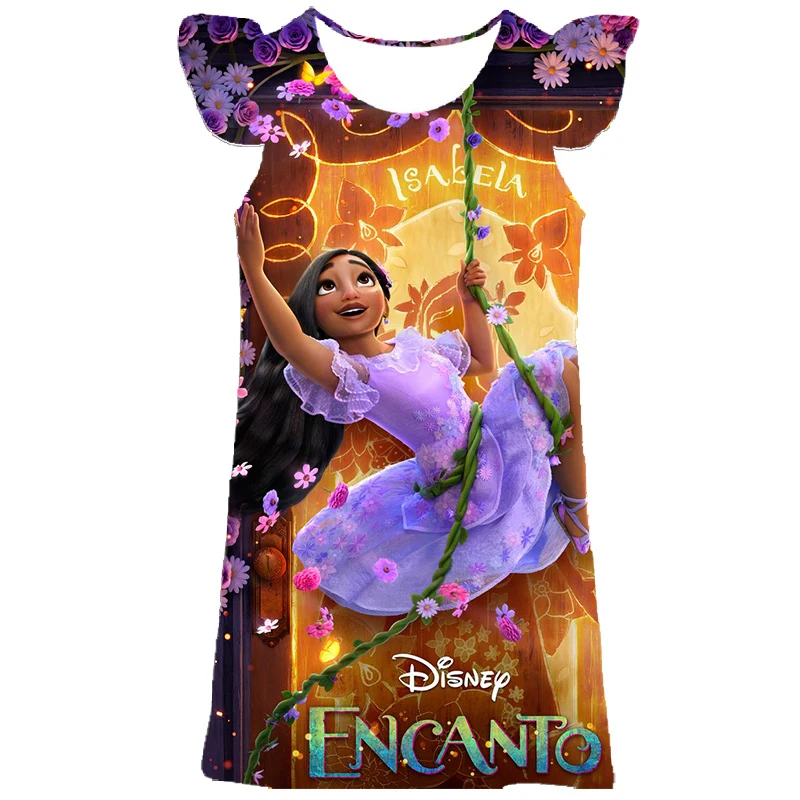 

Charm Encanto Costume Frozen Anna Elsa Princess Dress For Girls Isabella Mirabel Birthday Party Gown Kids Christmas Cosplay 2022