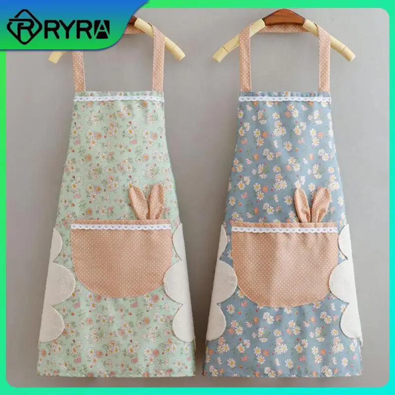 

Waterproof Fabric Wear-resistant Adults Waist Anti-oil Dirty Apron Waterproof Kitchen Clothes Household Cleaning Tools 1pcs