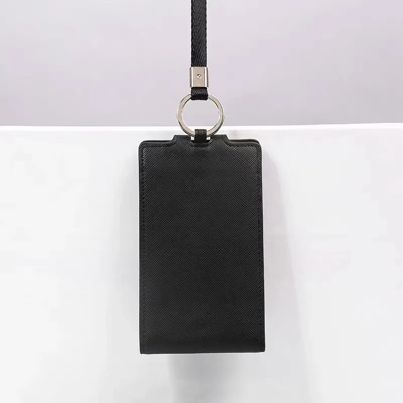 

Card Neck High-grade Set Men's Certificate For Hanging Hanging Women Leather Head Cowhide Work Card Rope 2023 New Layer
