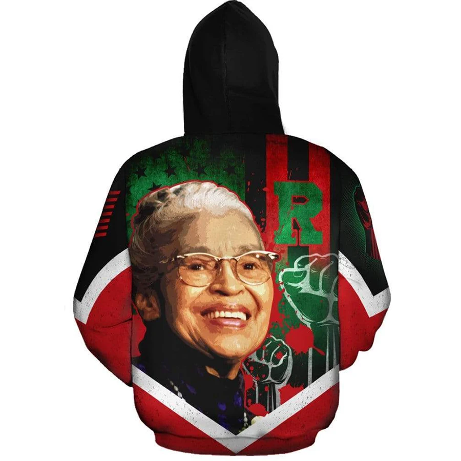

Rosa Parks Fashion printed unisex casual hooded sweatshirt
