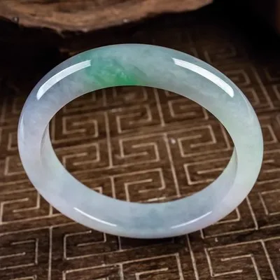 Ювелирные изделия zheru браслет из натурального бирманского нефрита 54 мм-62 мм