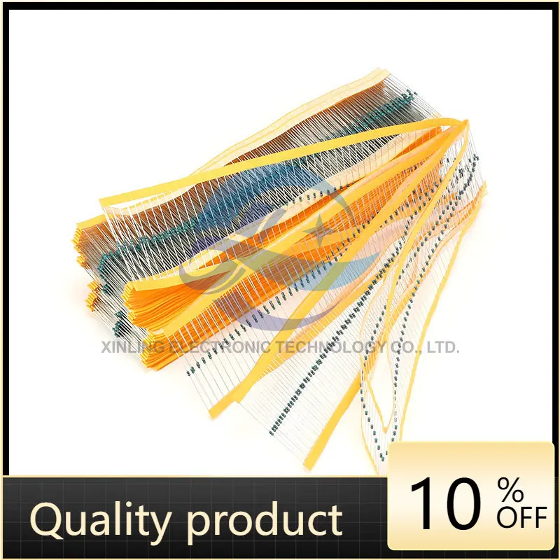 

100pcs metal film resistor 1/6W 10K 1% five color ring resistor 10KR
