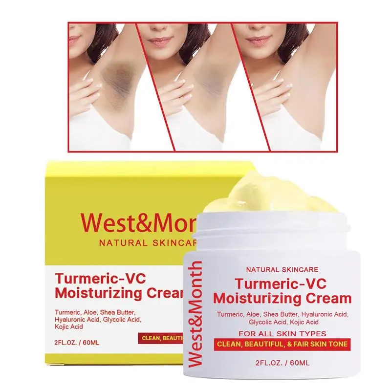 

60ml Vitamin C Turmeric Skin Lightening Cream Dark Armpit Remover Skin Whitening Lotion Face Moisturizer Intimate Area Whitening