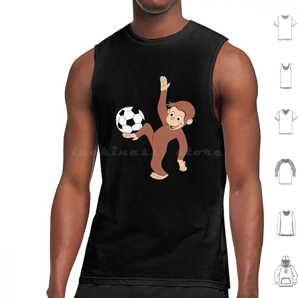 

Curious George Tank Tops Print Cotton Curious George Cartoon Curious Monkey George Curious George Monkey Curious