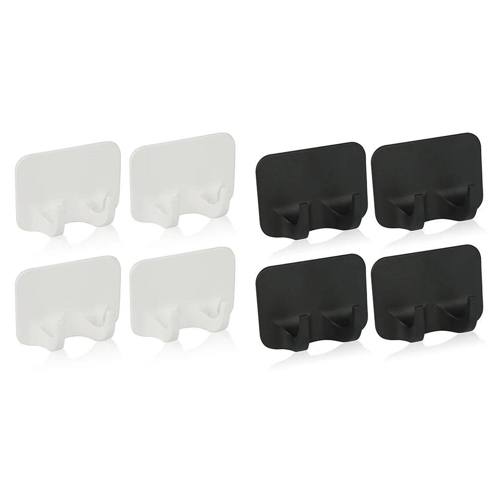 

4pcs Punch-Free Hook Wall Mounted Kitchen Bathroom Hanger for Hats Towels Scarf Kitchen Organizer Accessories