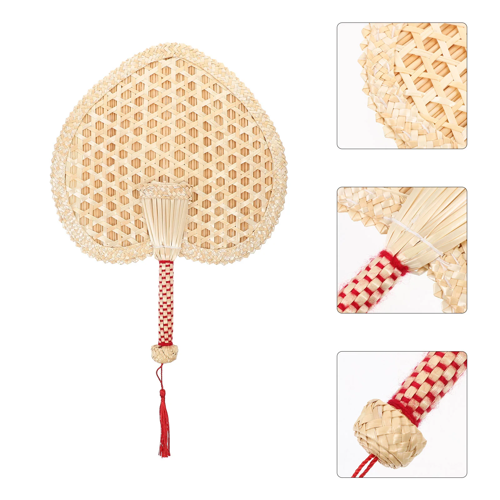 Домашний декор соломенный веер летнее плетение из ротанга натуральное украшение