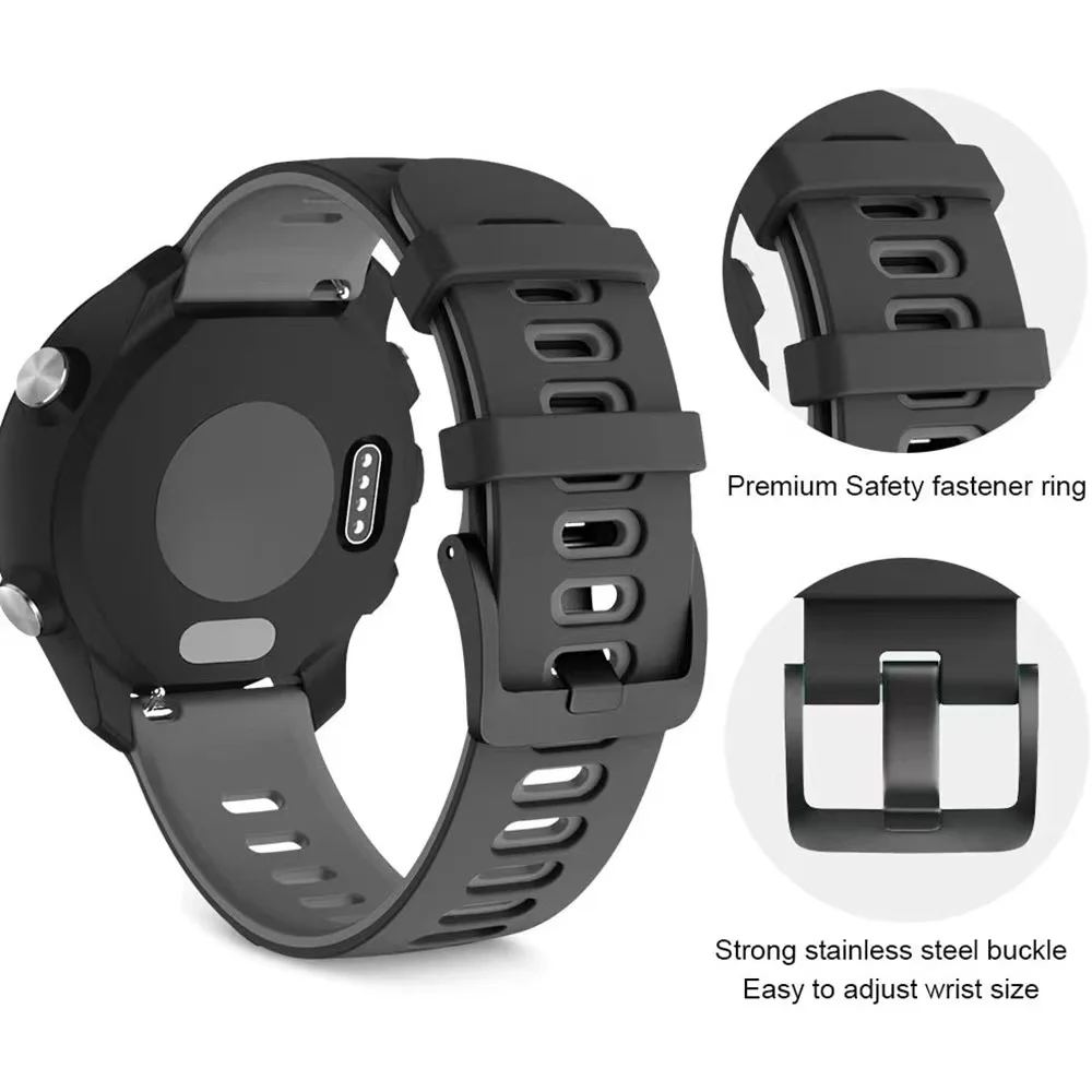 Фото Ремешок силиконовый для Samsung Watch 5/4/3 40/44 мм, спортивный браслет для Amazfit GTR/GTS Correa, 22 мм 20 мм №4