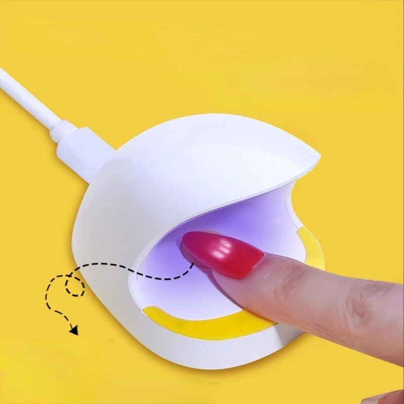 

Мини-фототерапия, компактное портативное оборудование для маникюра, быстросохнущая Сушилка для ногтей с одним пальцем, УФ-лампа