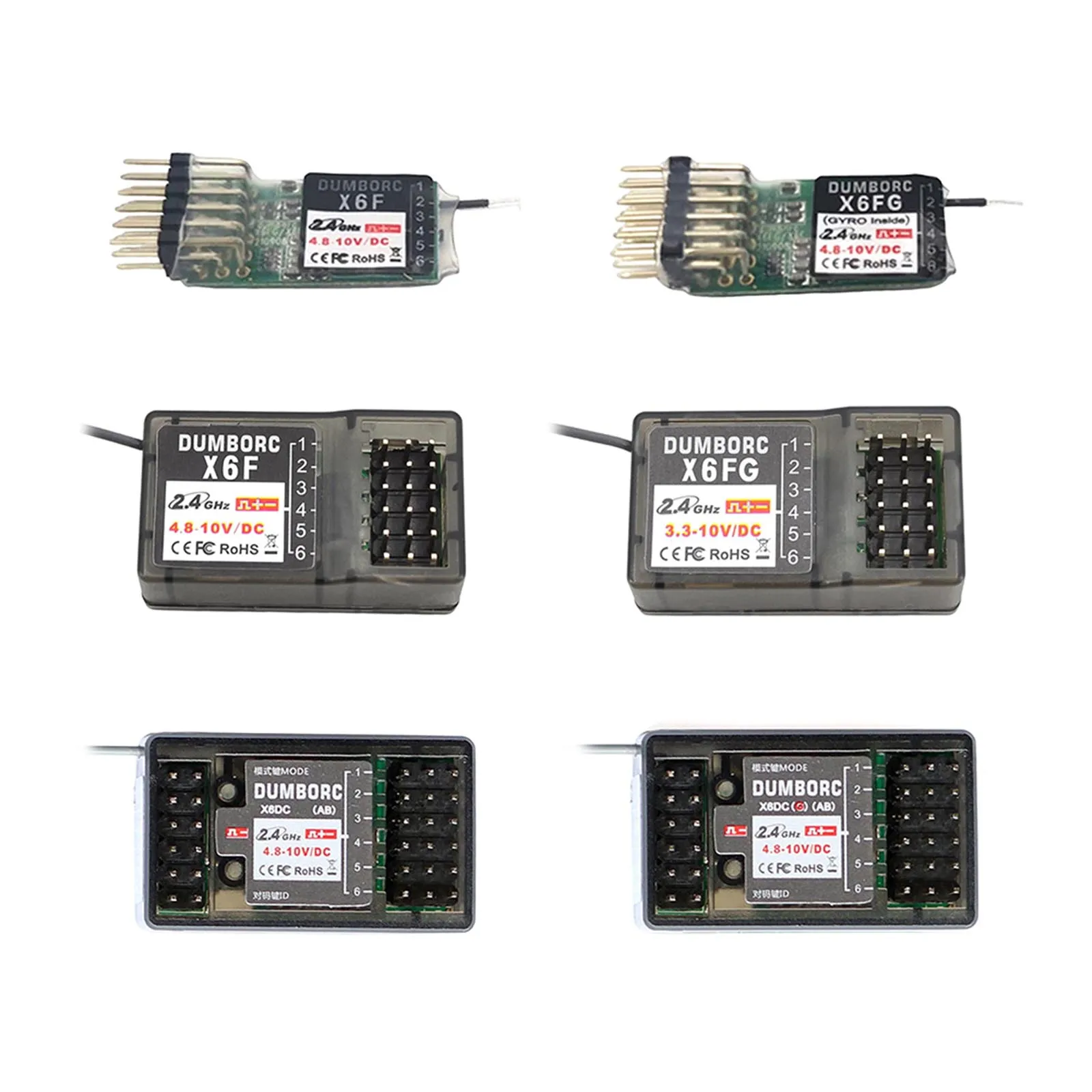 

2,4G 6-канальный Радиоуправляемый приемник совместимый с радиоуправляемой системой приемник радиоуправляемые аксессуары для радиоуправляемого передатчика X4 X5 X6 X6P Радиоуправляемый автомобиль
