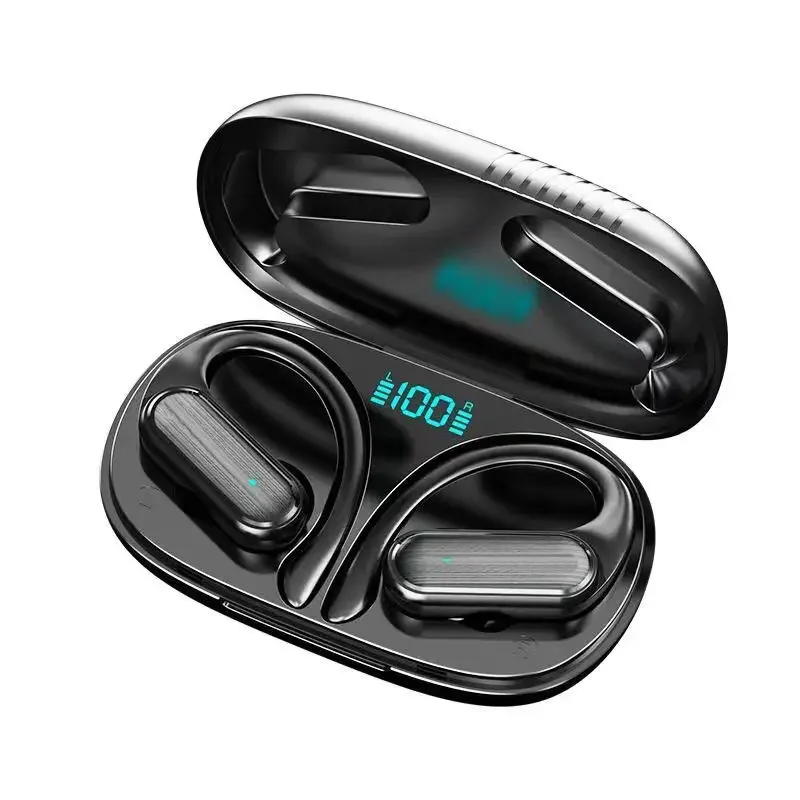 Фото Недавно обновленные наушники над ухом Bluetooth с костной проводимостью обеспечивают двойную защиту для звонков и ответа. №1
