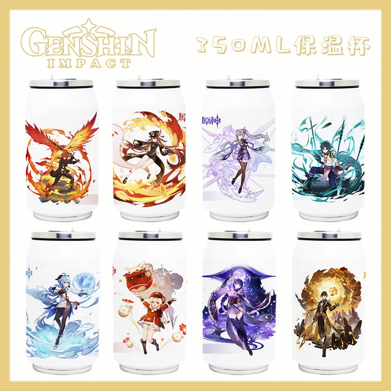 

Термос Genshin Impact из нержавеющей стали, чашка Xiao tataglia Kamisato Ayaka, Вакуумная чашка, игрушка в подарок, 350 мл