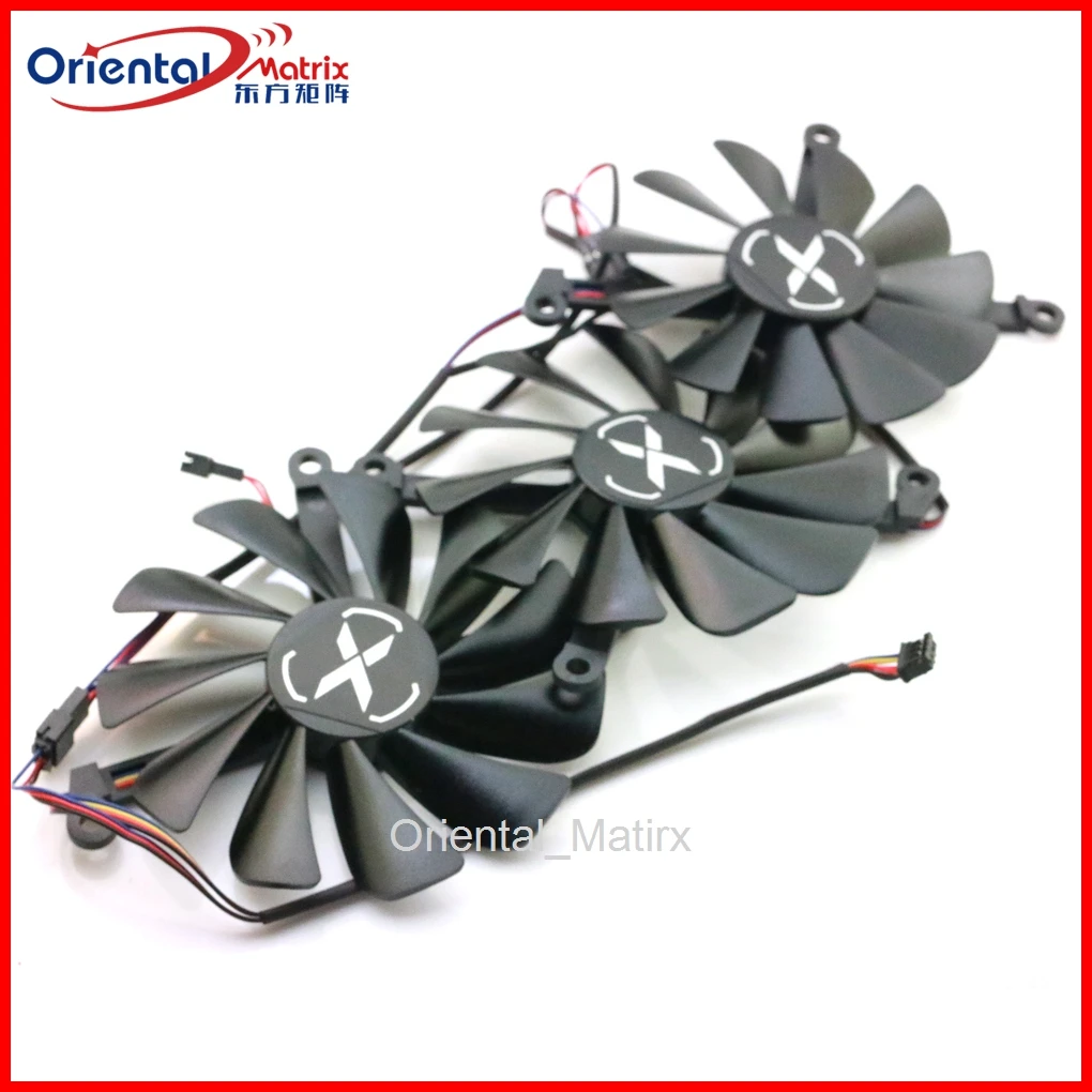3 шт./лот CF1010U12S DCF9015U12D 12 В 0.45A 4 провода 4Pin VGA вентилятор для XFX RX6800 6800XT 6900XT охлаждающий вентилятор для графической карты