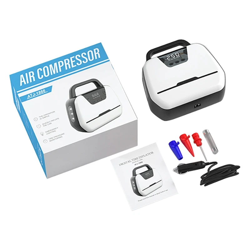 

Portable Car Air Compressor DC12V for Automotive Motorcycle Bicycle Electric Tyre Pump Tire Inflator for Cars