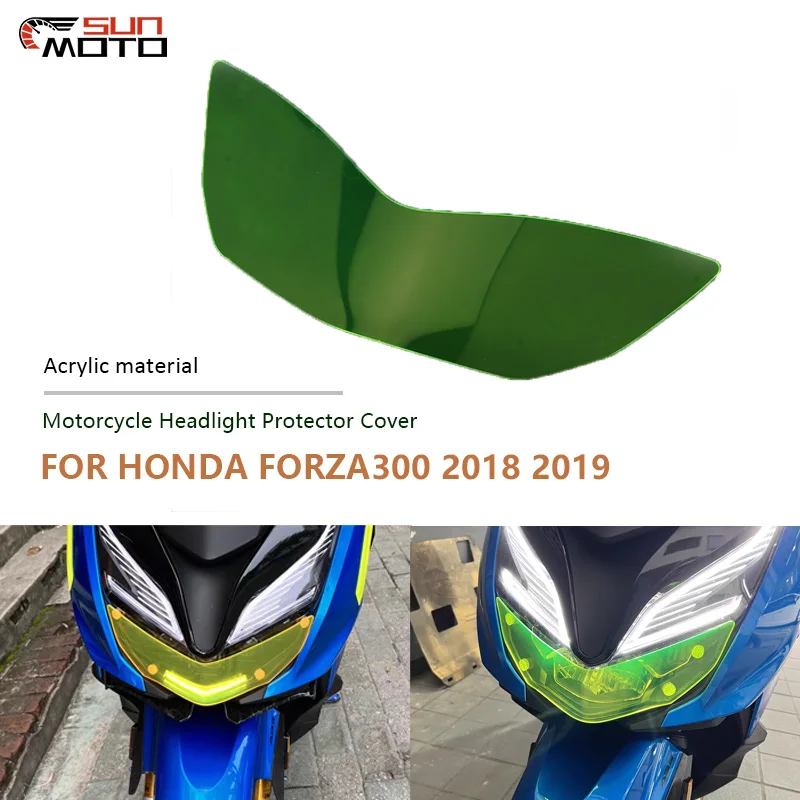 

Motorcycle Front Headlight Screen Guard Lens Cover Shield Protector For HONDA Forza 300 Forza300 2018 2019
