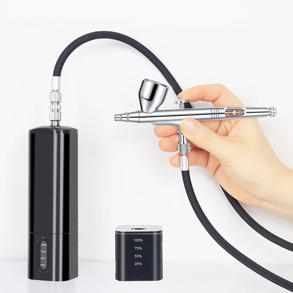 Портативный электрический компрессор для аэрографа аккумулятор высокого