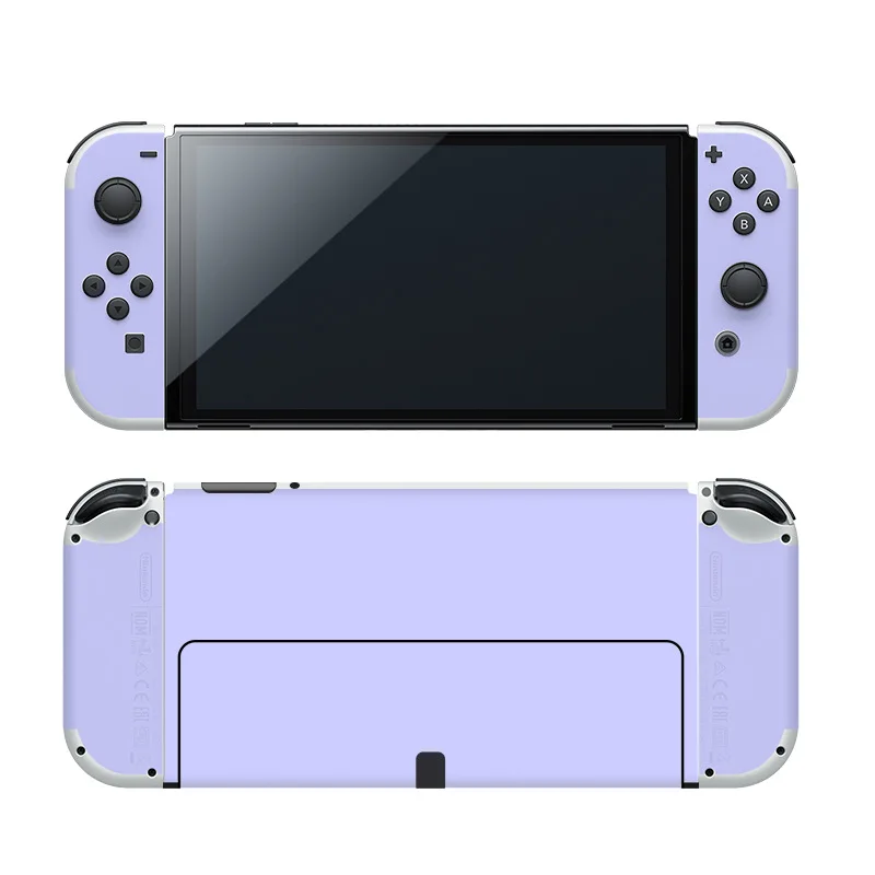 Виниловая наклейка Nintendo Switch с OLED-дисплеем розовый фиолетовый синий