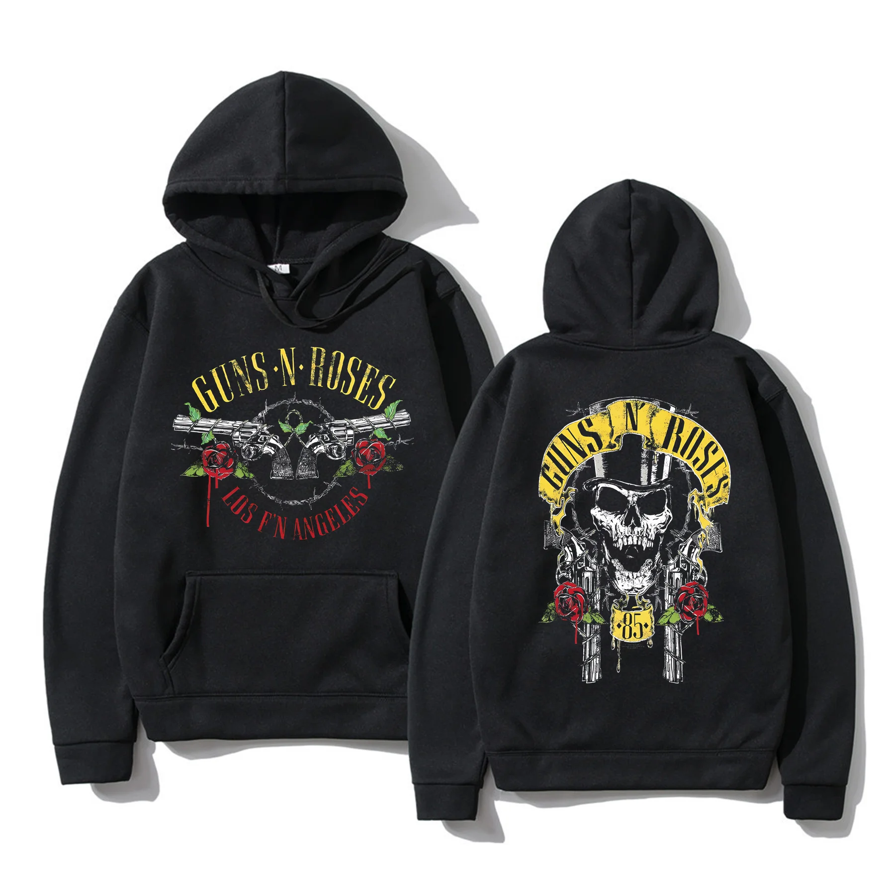 

Winter Oversized Essential Men Top Hat Guns N' Roses Hoodies Women Thermal Sweatshirt Ladies Y2k Long Sleeves Unisex M-5XL