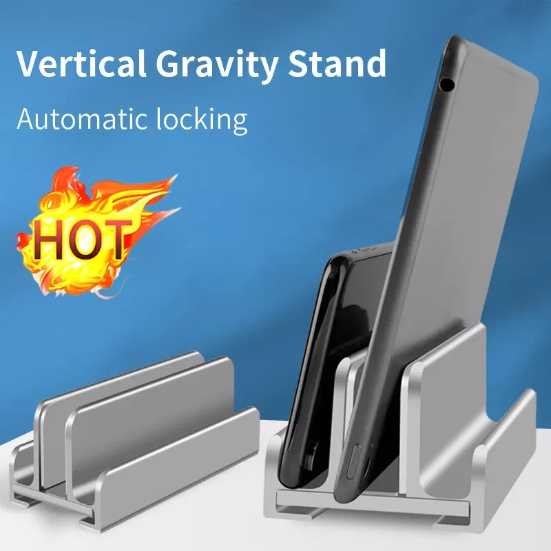 

NEW2023 Vertical Laptop Stand Holder For MacBook Air Pro Foldable Aluminum Notebook Stand Laptop Support MacBook Tablet Storage