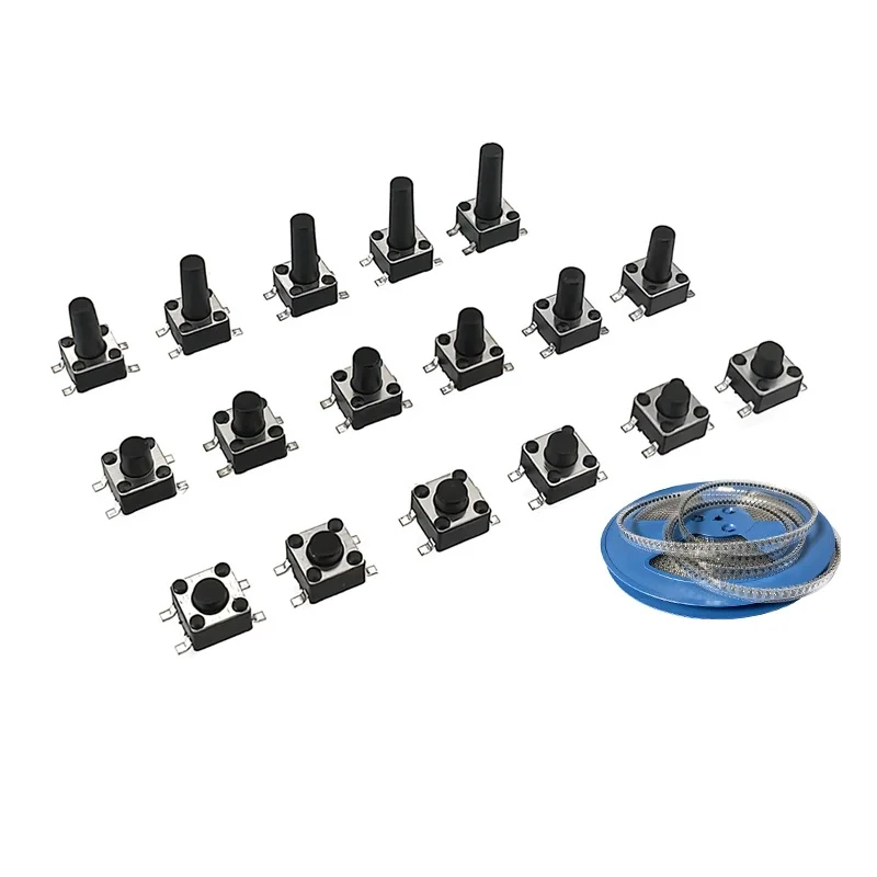 Фото 20 шт. x 4.5 кнопочный переключатель SMD x 3.8 светильник сенсорный выключатель 4,5*4,5*3,5/3,8/4/4.5/5/6/7/8/9/10 мм 4-контактный выключатель питания №3