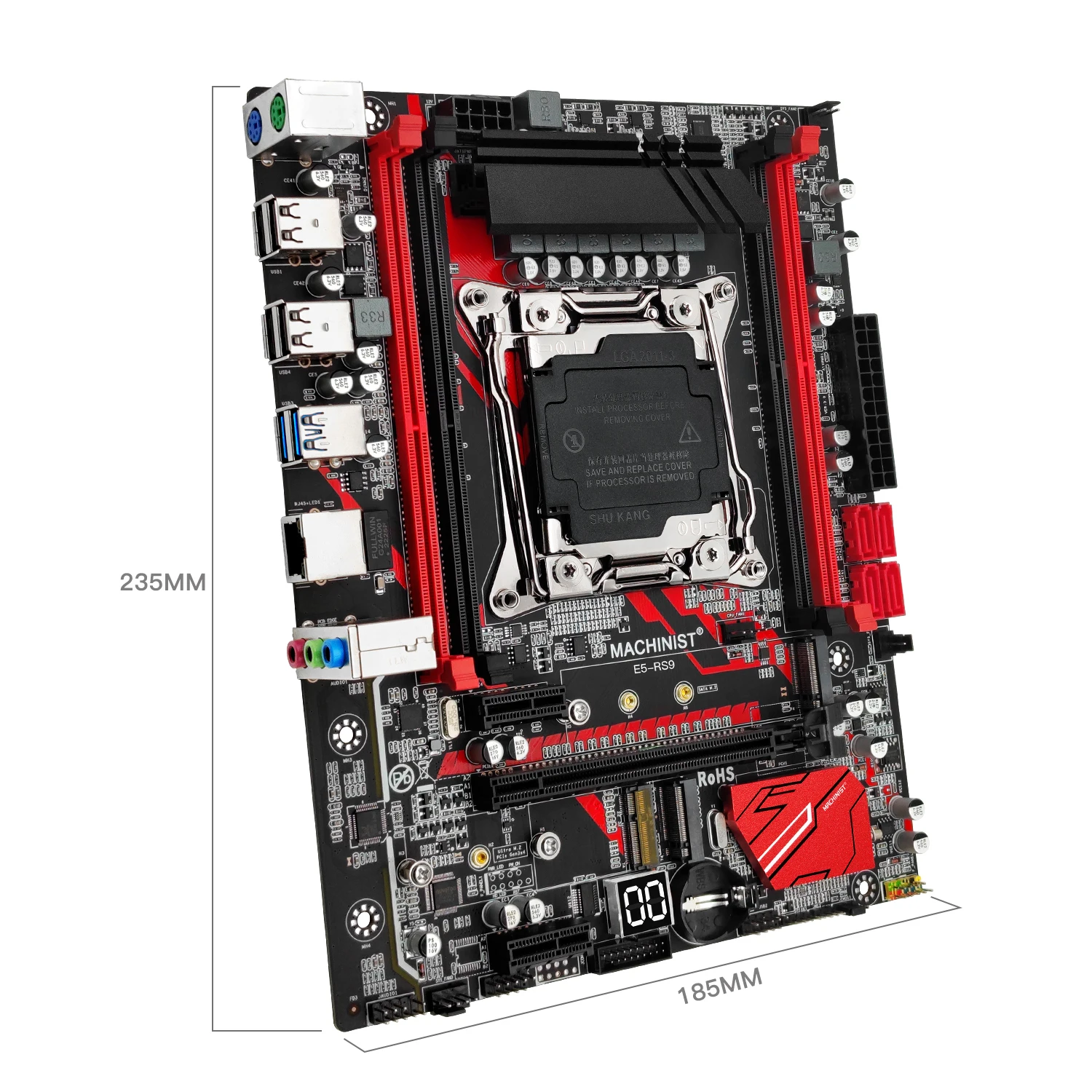 MACHINIST E5 RS9 Motherboard Support Xeon E5 V3 V4 LGA 2011-3 CPU Processor DDR4 RAM Four channel and SATA/ PCI-E M.2 Slot
