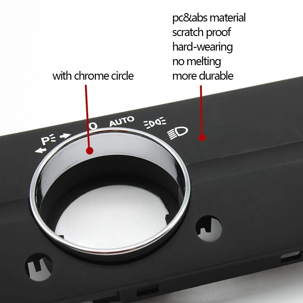Кнопка приборной панели автомобиля с крышкой переключателя фары отделка для