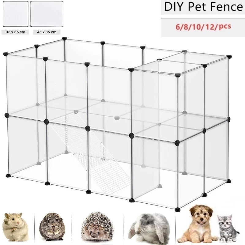 DIY Fence Dogs Aviary for Pet Fitting for Cat Indoor Outdoor Playpen Cage Dog Playing for Rabbit Puppy Kennel House Pet Supplies