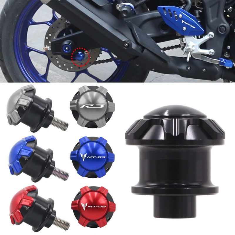 

Мотоциклетные аксессуары для YAMAHA YZFR1 R1M R3 MT09 MT03 MT 09 03 R 1 3 1M FZ09 FJ09 катушки маятника задняя подставка винты слайдеры