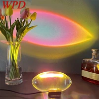 wpd modern table lamps creative crystal egg shape shade colorful decorative for home atmosphere light