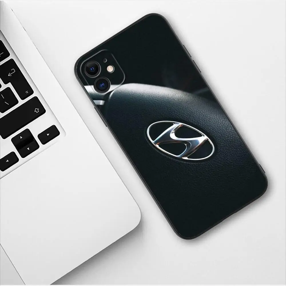 Hyundai Luxury Car Logo Phone Case For Apple IPhone 13 12 11 14 Pro Max Mini SE XR X XS  Max 6 6S 8 7 plus New Fashion Covers