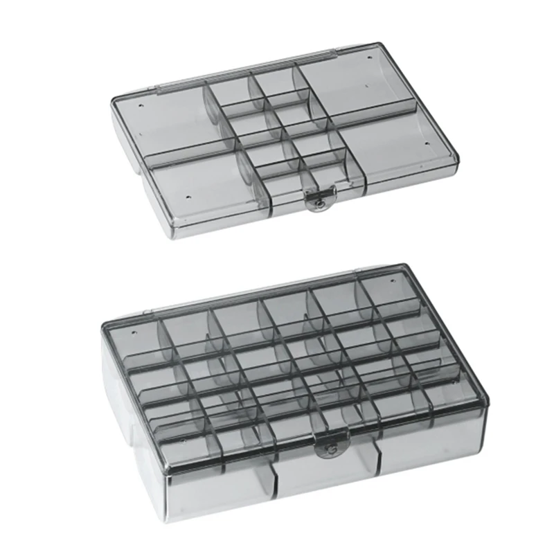 

Kili Multi-Grid Jewelry Clear Storage Box Big Capacity Compartment Beads Organizer Case Rings Earrings Necklace Storage Box