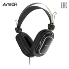 Наушники с микрофоном A4Tech HS-200 черный 2.2м мониторные