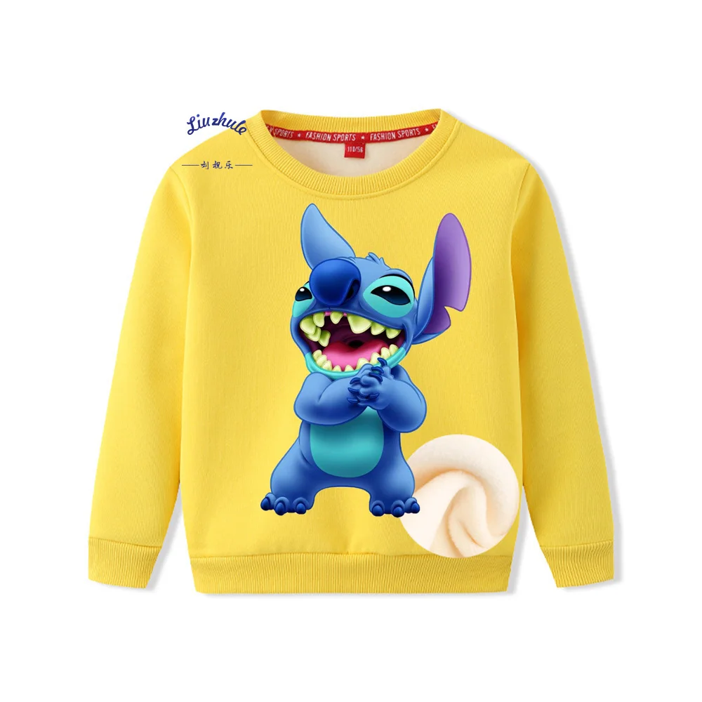 

Stitch Anime cartoon printed Fashion Toddler Baby Boys Girl Fall Clothes Baby Girl Clothing for Kids Sports Sweatshirt pullover